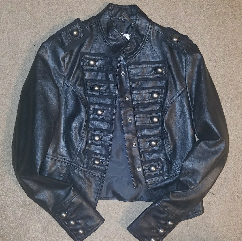 Faux leather jacket